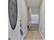 Welcoming foyer with tile flooring and a decorative glass front door at 9138 Sunset Dr, Jonesboro, GA 30238