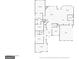 Detailed floor plan showcasing the layout of the first floor of the home with labeled rooms and dimensions at 150 Dean Dr, Tyrone, GA 30290