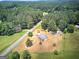 Areal view of the property showing its location and surrounded by a lush, dense forest at 668 Spring Place Ne Rd, White, GA 30184