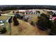 Aerial view of land adjacent to a school, showcasing lot lines at 5300 Salem Rd, Covington, GA 30016
