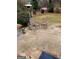 View of the backyard with a patio, wicker chairs, and a heater at 500 Circle Dr, Fayetteville, GA 30214