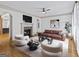 Stylish living room featuring a cozy fireplace and modern furnishings, ideal for relaxing or entertaining at 187 Vanira Se Ave, Atlanta, GA 30315