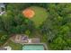 Community park, soccer, and baseball field, playground, and tennis courts, all surrounded by trees at 192 Sandhurst Ct, Suwanee, GA 30024
