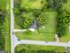 Aerial view of neighborhood with mature landscaping and manicured yards at 615 Coan Dr, Locust Grove, GA 30248