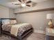Bedroom with a large window, ceiling fan, and comfortable bed at 2739 Flagstone Se Dr, Atlanta, GA 30316