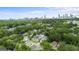 Aerial view of the neighborhood with a skyline view of the city at 995 Lena Nw St, Atlanta, GA 30314