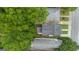 Aerial view of the property featuring a new roof and manicured trees at 995 Lena Nw St, Atlanta, GA 30314