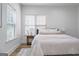 Cozy bedroom featuring two windows, plush bedding with a decorative rug, creating a warm and inviting space at 995 Lena Nw St, Atlanta, GA 30314