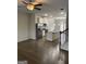 Open-concept living area showcasing a kitchen with stainless steel appliances and a dining area at 3810 Equity, Powder Springs, GA 30127