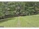 Picturesque view of a grassy path surrounded by mature trees and vibrant foliage at 6220 Petersburg Rd, Fairburn, GA 30213