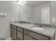 Bathroom boasts a double vanity, granite countertop, and modern fixtures at 2004 Brittlebank Ln, Lawrenceville, GA 30043