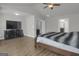 Large bedroom featuring a tv, with hardwood floors and lots of natural light at 2004 Brittlebank Ln, Lawrenceville, GA 30043