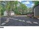 Landscaped backyard with mulch and stone pathway leading to shed at 1042 Faith Se Ave, Atlanta, GA 30316
