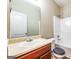 Bathroom with a vanity, toilet, and shower/tub with white subway tile at 1849 Wanda Way, Ellenwood, GA 30294