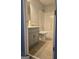 Bathroom featuring gray vanity and a tub-shower combo at 1601 Celestial Ct, Mcdonough, GA 30253
