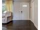 Entryway with hardwood floors, a front door with glass inserts, and a coat closet at 1848 Winthrop Se Dr, Atlanta, GA 30316