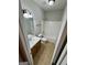 Neutral bathroom features a white vanity sink and shower-tub combo at 237 Shockley Way, Dallas, GA 30157