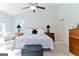 Serene main bedroom featuring vaulted ceiling and natural light at 4180 Pineset Dr, Alpharetta, GA 30022