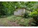 View of the back of the house showcasing the structure and the surrounding natural landscape at 400 Mccart Rd, Mcdonough, GA 30252