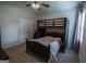 Cozy bedroom with carpeted floors, a ceiling fan, and a sturdy bunk bed for  at 6248 Sunshine Cove Ln, Buford, GA 30518