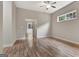 Bedroom with hardwood floors and natural light at 50 Star Spangled Ln, Peachtree City, GA 30269