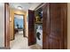 Second floor laundry closet with washer and dryer hookups at 103 Everhill, Peachtree City, GA 30269