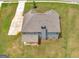 Overhead view of the home highlighting the back porch and large backyard at 149 Elkins Blvd, Locust Grove, GA 30248