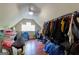 Finished attic featuring hardwood floors and natural light at 2545 Lake Royale Dr, Riverdale, GA 30296