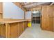 Unfinished basement with workbench and storage space, ready for customization and projects at 500 Barrington Farms Pkwy, Sharpsburg, GA 30277