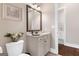 Charming half bath with modern fixtures and decorative accents at 406 Horizon Trl, Canton, GA 30114