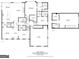 Detailed floor plan showcasing the layout of a 2-story home with a garage and clearly defined room dimensions at 406 Horizon Trl, Canton, GA 30114