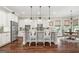 Kitchen featuring granite countertops, stainless steel appliances, and kitchen island with seating at 406 Horizon Trl, Canton, GA 30114