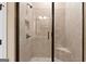 Tiled shower with glass door and built-in niche at 406 Horizon Trl, Canton, GA 30114
