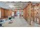 Unfinished basement with exposed beams and insulation at 4595 Carriage Walk Ln, Cumming, GA 30040