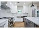 Well-designed kitchen featuring white cabinetry, stainless steel appliances, and modern finishes at 809 Dill Sw Ave, Atlanta, GA 30310