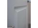 Detail of door with white paint and silver hardware in an interior residential room at 411 Hopi Ln, Villa Rica, GA 30180