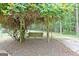 Outdoor swing with climbing plant is surrounded by a dense and lush forest at 210 Grandchester Way, Fayetteville, GA 30215