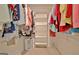 Organized walk-in closet with built-in shelving, rods, and plenty of storage space at 210 Grandchester Way, Fayetteville, GA 30215