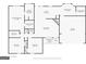 Detailed floor plan showcasing the layout of the house, including the kitchen, living room, bedrooms, and garage at 1421 Oak Knoll Ne Dr, Conyers, GA 30012
