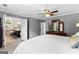 This bedroom features an ensuite bathroom with a tub and shower, providing convenience and privacy at 431 Hampton Grn, Peachtree City, GA 30269