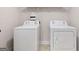 Bright laundry room features side by side large washing machine and dryer, offering convenience at 2307 Loughridge Dr, Buford, GA 30519