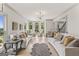 Open living room boasts hardwood floors, large windows, and comfortable seating at 3835 Hickory Branch Trl, Suwanee, GA 30024