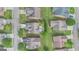 Aerial view of homes in a landscaped neighborhood at 1979 Spivey Village Dr, Jonesboro, GA 30236
