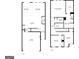 Home plan featuring both floors, with the kitchen, bedrooms, and living spaces at 2060 Lanier Harbor Pt, Buford, GA 30518