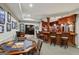 Finished basement featuring a bar area, game table, and additional seating space for entertaining guests at 770 Spalding Heights Dr, Atlanta, GA 30350