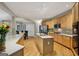 Well-equipped kitchen with light cabinets, an island, and stainless steel appliances at 770 Spalding Heights Dr, Atlanta, GA 30350