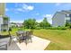Spacious backyard with patio, table and chairs, ideal for outdoor entertaining and relaxation at 4105 Vista Pointe Dr, Cumming, GA 30028