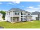 Beautiful home exterior featuring a large backyard, patio, and expansive windows for natural light at 4105 Vista Pointe Dr, Cumming, GA 30028