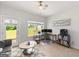 Cozy home office featuring ample natural light and neutral tones at 4105 Vista Pointe Dr, Cumming, GA 30028
