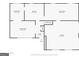 Downstairs floor plan with kitchen, living room, dining room, foyer, and garage dimensions for layout visualization at 2571 Beech St, Morrow, GA 30260